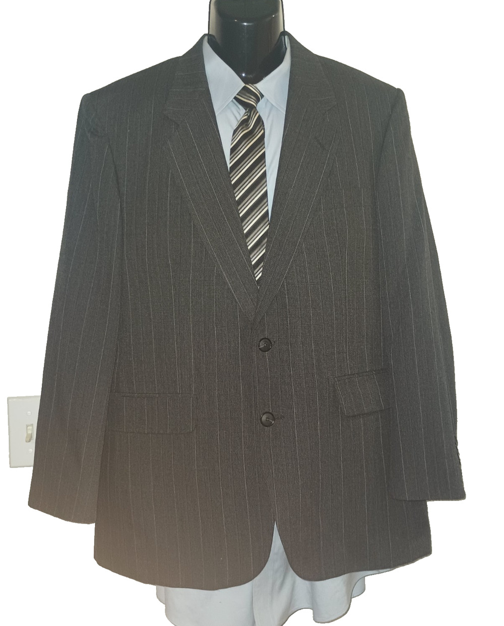 American Craftsmen Men’s Gray Suit Jacket Classic Style Size 44 BG M15B